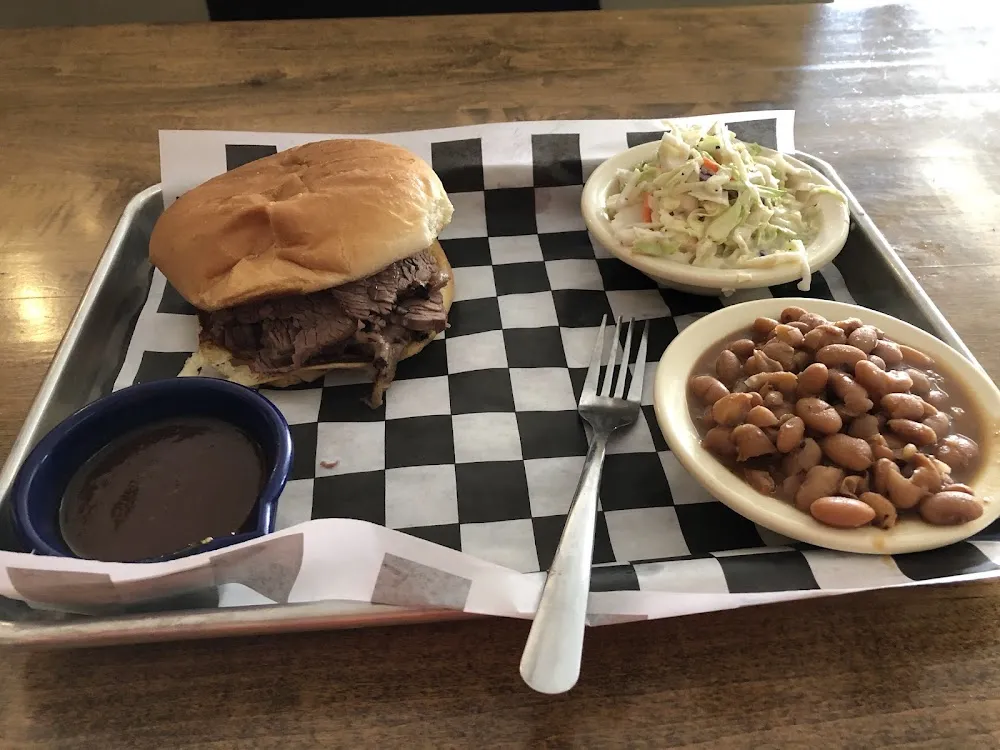 Sliced Brisket Sandwich